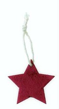 HOLZ SAMT STERN HÄNGER 5cm