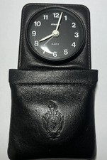 Vintage Staiger Reisewecker - Quartz - Leder Etui - 70er Jahre - West Germany