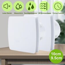 2x 100MM Badlüfter CE Mit Rückflussleitblech Ventilator Timer Feuchtesensor DE