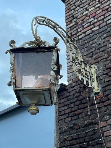 Lampe restauriert sehr alt - lampe,, restauriert,