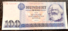 100 Mark Schein DDR 1975