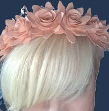 Haarkranz Blumen, Blüten, Dirndl, Oktoberfest,Halloween, Gothic Braut, Elfe