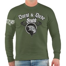 Herren Pullover Angler Motiv