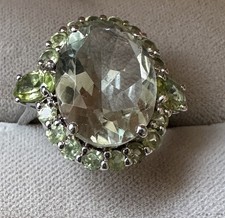 Ring Silber 925, Prasiolith