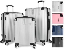 Hartschalenkoffer Trolley Reisekoffer Set 3 tlg oder einzeln M L XL 4 Rollen ABS