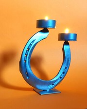 Kerzenständer aus Hufeisen