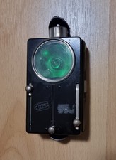 DDR NVA MdI 3-Farb Taschenlampe Signallampe Artas Narva grün blau rot - sehr gut