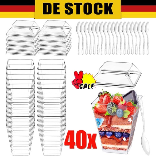 40pcs mini desserttasse - 40pcs,
