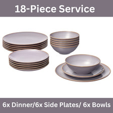 IKEA FÄRGKLAR 18-teiliges Geschirrset hellrosa Steingut Teller & Schüsseln