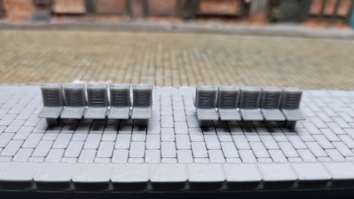 Stück sitze für bahnhof - h0,