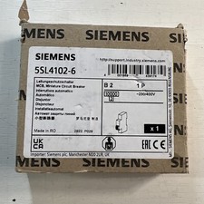 Siemens Dig.Industr. Leitungsschutzschalter 5SL4102-6 IP20 LS-Schalter Schütz
