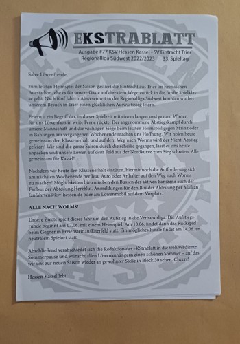 Fanzine ultras flyer - fanzine,
