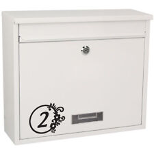 * 1 Aufkleber Nummer für Briefkasten - Modell runder Rahmen - 14 Farben