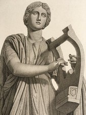 Gravur Erato Göttin Muse