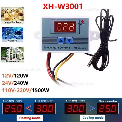 Digital led temperaturregler - digital,