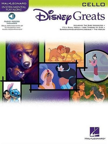 Disney greats cello book - cello, book/cd