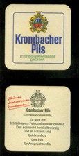 Bierdeckel Krombacher (8) Pils