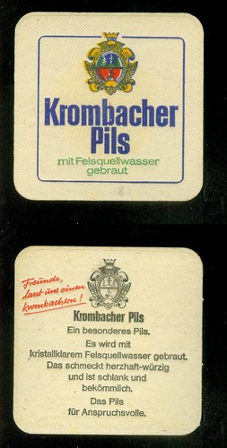 Bierdeckel krombacher pils - (8),