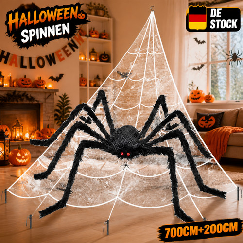 200cm riesenspinne spinnennetz - 200cm,