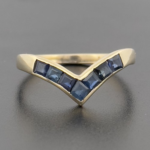 Gelbgold saphir eternity - 14,