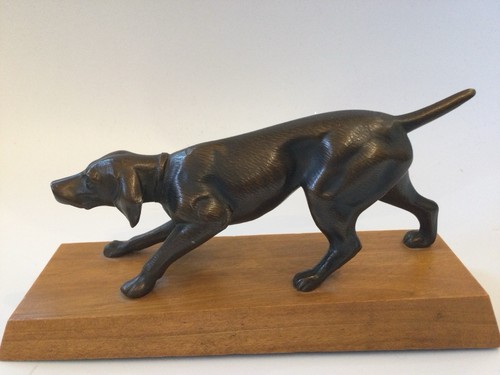 Bronzefigur jagdhund deutsch - bronzefigur,