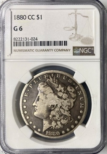Ngc 1880 morgan silver - ngc, 6