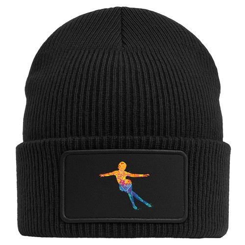 Beanie mit patch eiskunstlauf - patch,