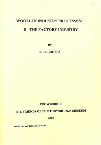 Woollen industry processes - woollen, ii