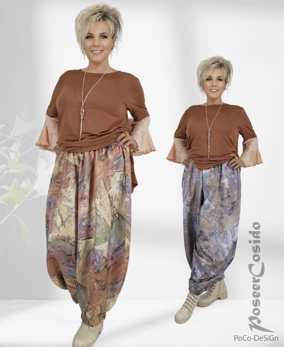Lagenlook ballonhose satin - ballonhose,