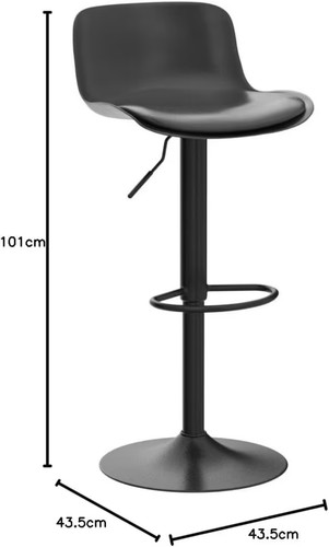 Barhocker 2er set - 2er-set,, schwarz