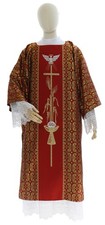 Rote gotische dalmatik - rote,