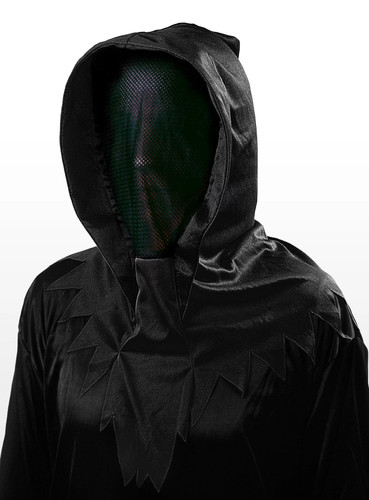 Geistermaske schwarz für