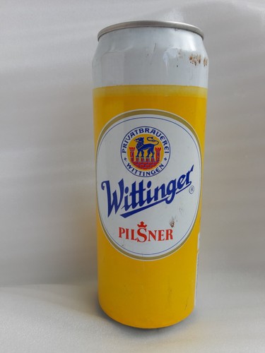 Alte leere bierdose - alte,