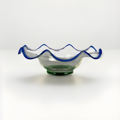 Vintage glas schale obstschale - glas,