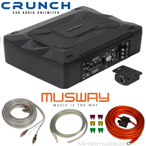 Crunch 200 watt aktivsubwoofer - watt,
