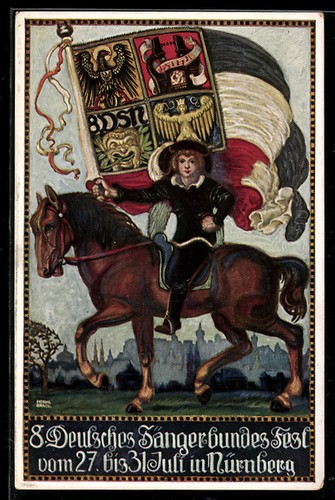 Künstler nürnberg 8 - künstler-ak, nürnberg,