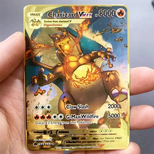 Pokemon charizard metall gold - charizard,
