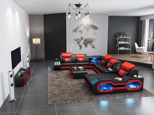 Ecksofa form couchtisch - u-form,