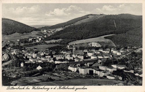 Dittersbach bei waldenburg - ak,