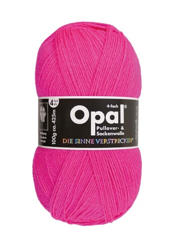 Sockenwolle opal uni - opal, 4-fädig