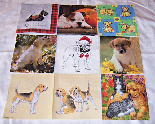 Servietten tiere hunde - servietten,
