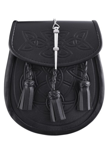 Sporran kilt tasche - sporran,, schwarz