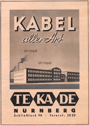 Tekade nürnberg kabel aller - -,