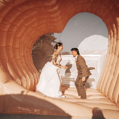 Hochzeit hüpfburg herz - hochzeit,