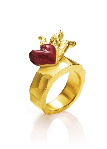 Flammendes herz ring - flammendes,