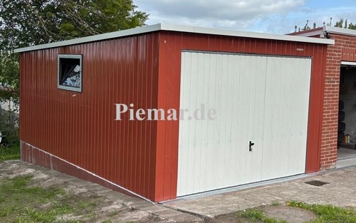 Blechgarage 5x6x2 25m garage - 3,5x6x2,25m,
