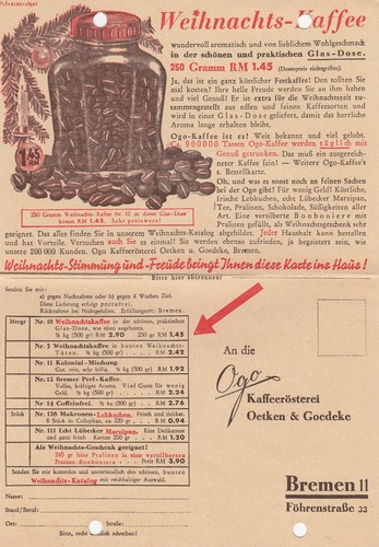 Bremen postkarte 1938 ogo - 1938,,