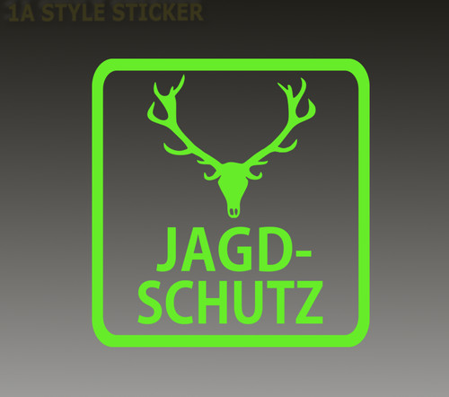Jagdschutz aufkleber jäger - aufkleber,