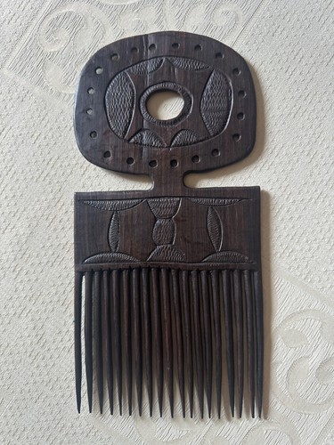 Afrikanischer ebenholz kamm - ebenholz,
