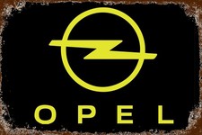 Blechschild opel 20 cm - blechschild, x